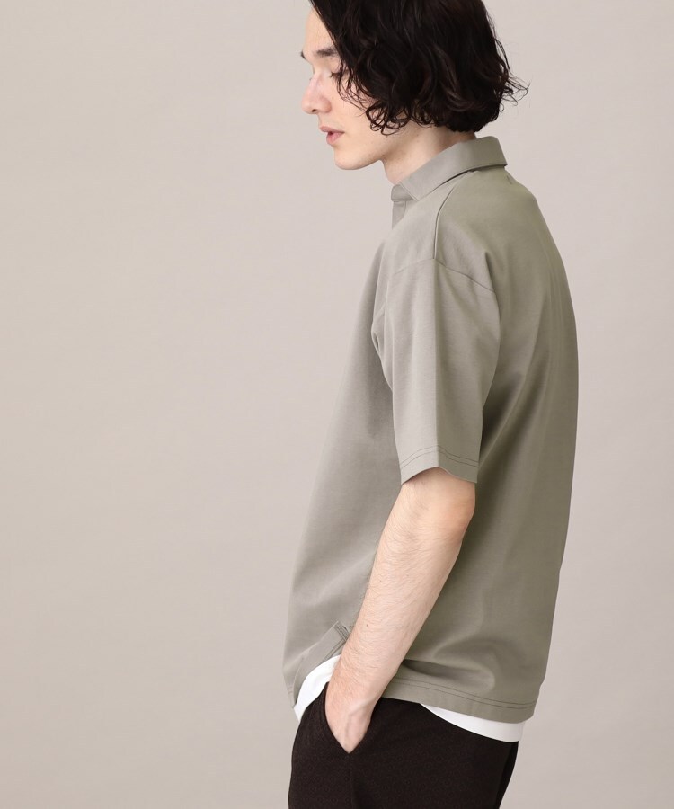 ザ ショップ ティーケー（メンズ）(THE SHOP TK(Men))の【毛羽立ちにくい】スムーススキッパーポロシャツ8