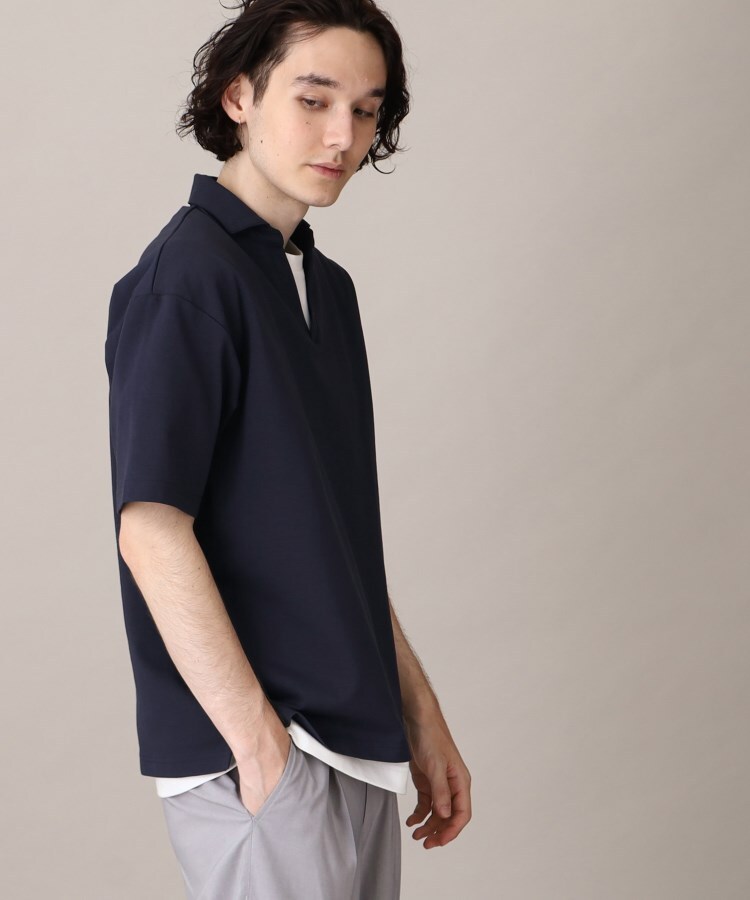 ザ ショップ ティーケー（メンズ）(THE SHOP TK(Men))の【毛羽立ちにくい】スムーススキッパーポロシャツ22