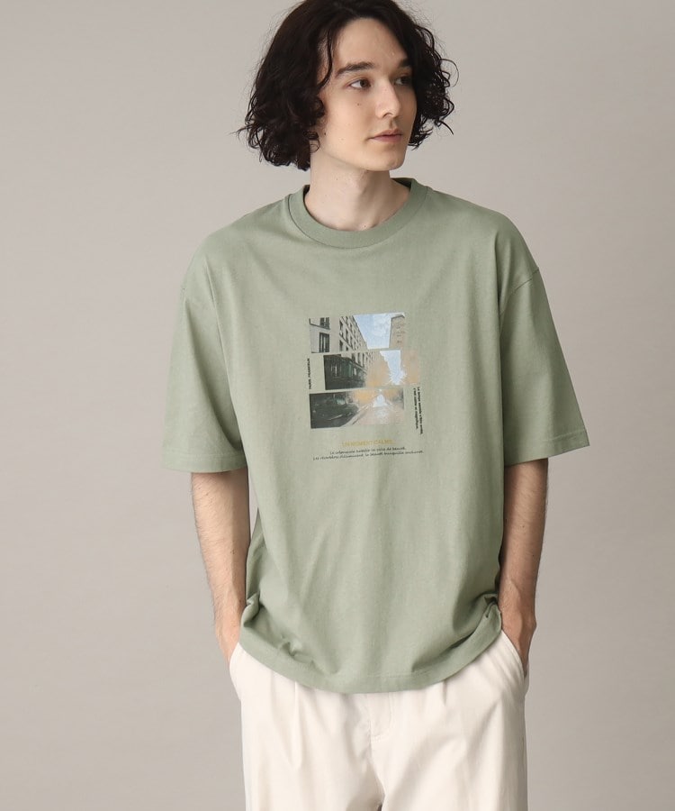 ユニセックスでオススメ】ParisグラフィックプリントロゴTシャツ（Ｔ