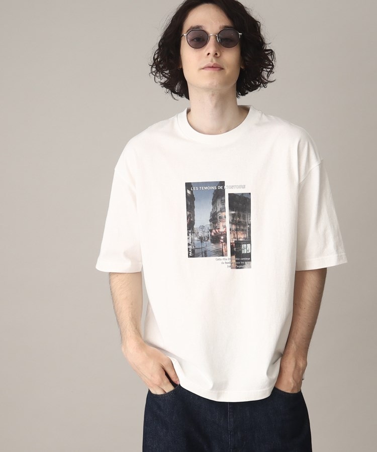 ユニセックスでオススメ】ParisグラフィックプリントロゴTシャツ(T