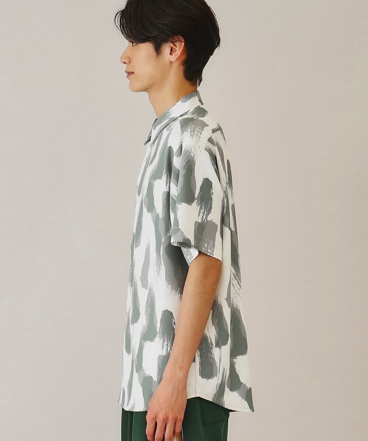 ザ ショップ ティーケー（メンズ）(THE SHOP TK(Men))の【10色展開】プリントデザインシャツ チェック／ブロッキング／マーブル／ブラシアート15