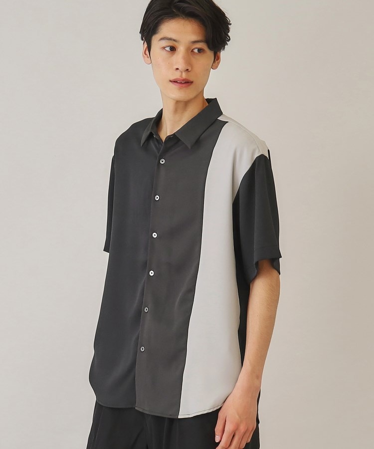 ザ ショップ ティーケー（メンズ）(THE SHOP TK(Men))の【10色展開】プリントデザインシャツ チェック／ブロッキング／マーブル／ブラシアート47