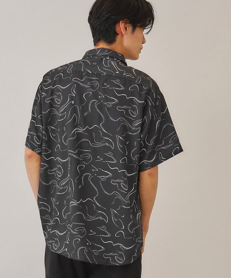ザ ショップ ティーケー（メンズ）(THE SHOP TK(Men))の【10色展開】プリントデザインシャツ チェック／ブロッキング／マーブル／ブラシアート61