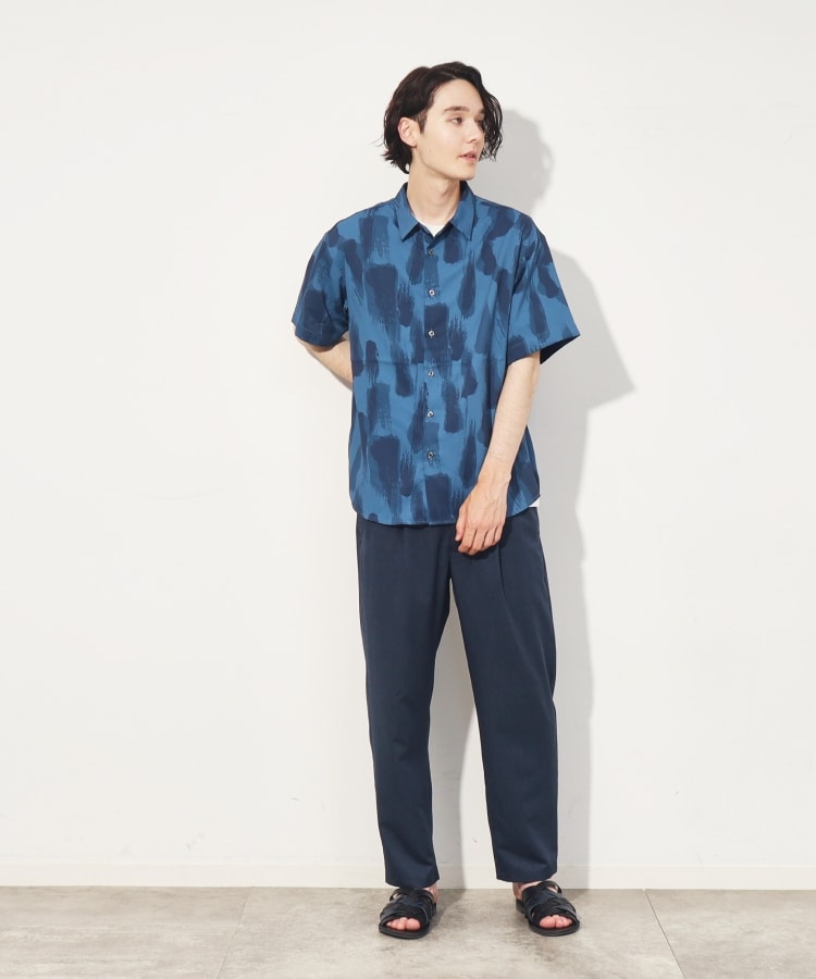 ザ ショップ ティーケー（メンズ）(THE SHOP TK(Men))の【10色展開】プリントデザインシャツ チェック／ブロッキング／マーブル／ブラシアート8