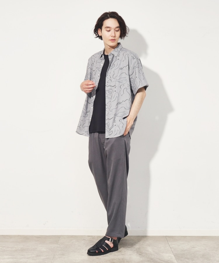 ザ ショップ ティーケー（メンズ）(THE SHOP TK(Men))の【10色展開】プリントデザインシャツ チェック／ブロッキング／マーブル／ブラシアート5