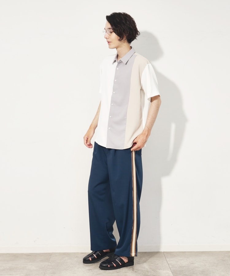 ザ ショップ ティーケー（メンズ）(THE SHOP TK(Men))の【10色展開】プリントデザインシャツ チェック／ブロッキング／マーブル／ブラシアート11