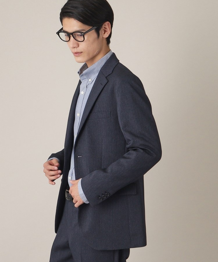 ザ ショップ ティーケー（メンズ）(THE SHOP TK(Men))のAVANTウーリーヘリンボンジャケット【セットアップ可/ビジネス対応/洗える/ストレッチ素材/シワになりにくい】16