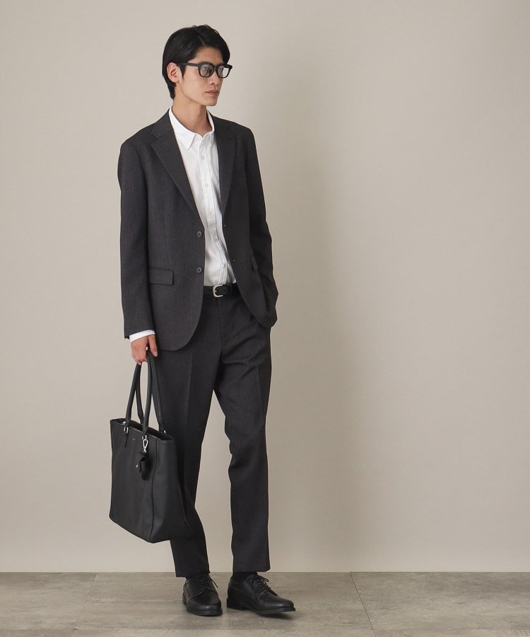 ザ ショップ ティーケー（メンズ）(THE SHOP TK(Men))のAVANTウーリーヘリンボンジャケット【セットアップ可/ビジネス対応/洗える/ストレッチ素材/シワになりにくい】22