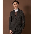 ザ ショップ ティーケー（メンズ）(THE SHOP TK(Men))のAVANTウーリーヘリンボンジャケット【セットアップ可/ビジネス対応/洗える/ストレッチ素材/シワになりにくい】 モカブラウン(642)
