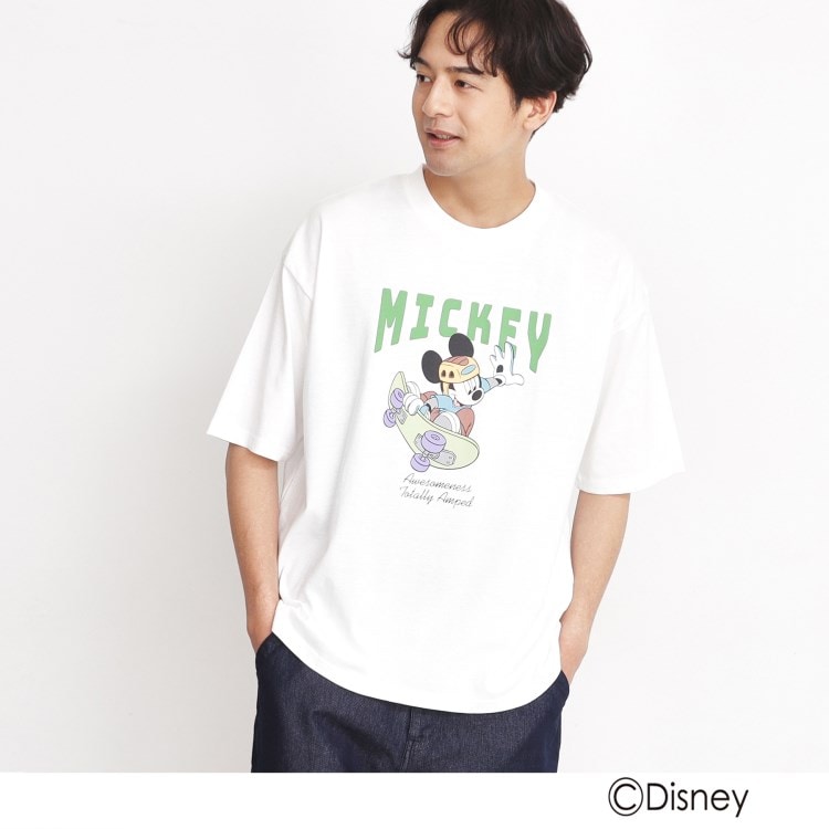 ザ ショップ ティーケー（メンズ）(THE SHOP TK(Men))のミッキーマウス　ディズニー半袖Ｔシャツ Ｔシャツ