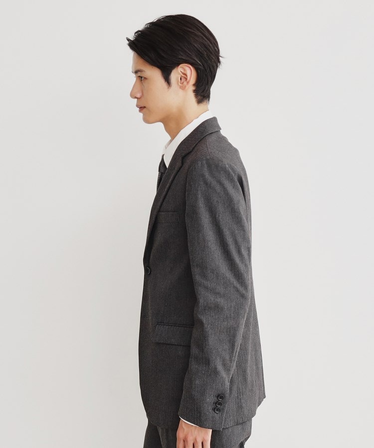 ザ ショップ ティーケー（メンズ）(THE SHOP TK(Men))のサーモウォーカーヘリンボンジャケット【セットアップ可/ビジネス対応/ストレッチ素材/保温性〇】4