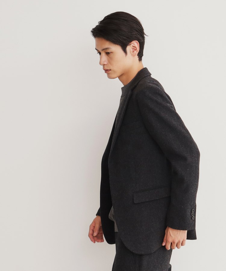 ザ ショップ ティーケー（メンズ）(THE SHOP TK(Men))のアンゴラ混ヘリンボンジャケット【セットアップ可/ビジネス対応】9