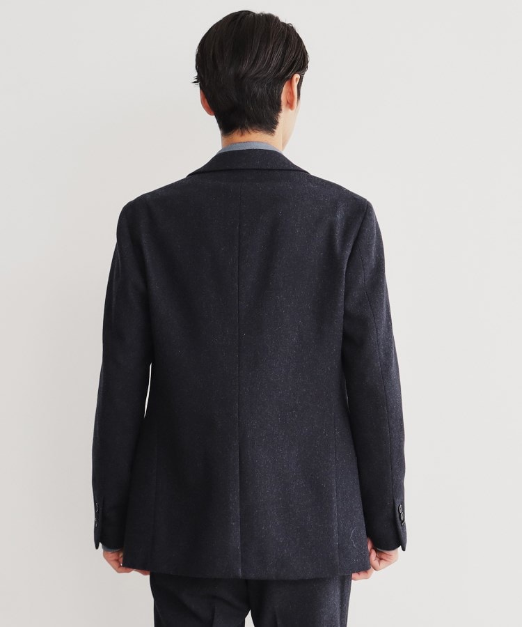 カシミヤ混ピンヘッドジャケット【セットアップ可/ビジネス対応 カシミヤ混ピンヘッドジャケット【セットアップ可/ビジネス対応