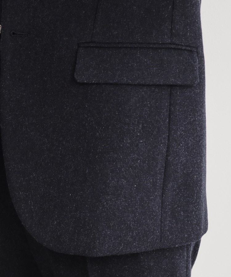 カシミヤ混ピンヘッドジャケット【セットアップ可/ビジネス対応 カシミヤ混ピンヘッドジャケット【セットアップ可/ビジネス対応