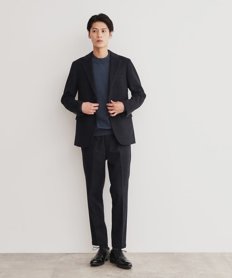 ザ ショップ ティーケー（メンズ）(THE SHOP TK(Men))のアンゴラ混ヘリンボンスラックス【セットアップ可/ビジネス対応】7