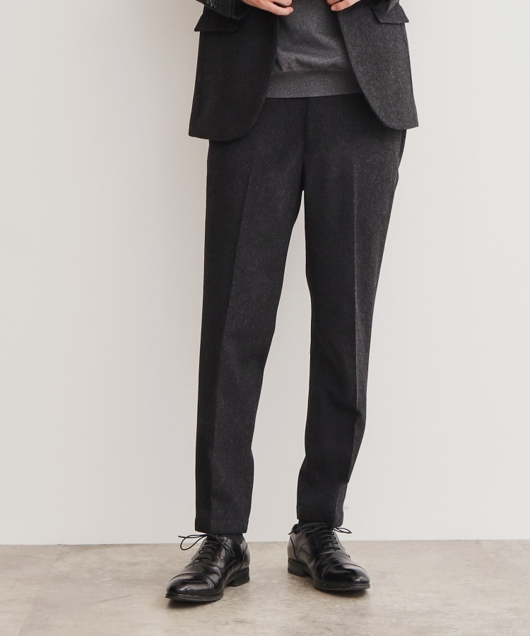 ザ ショップ ティーケー（メンズ）(THE SHOP TK(Men))のアンゴラ混ヘリンボンスラックス【セットアップ可/ビジネス対応】18