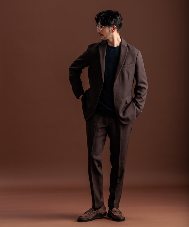 ザ ショップ ティーケー（メンズ）(THE SHOP TK(Men))のバーズアイジャケット【セットアップ可/ビジネス対応】3