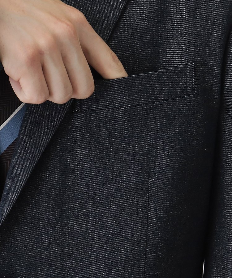 ザ ショップ ティーケー（メンズ）(THE SHOP TK(Men))のエバーデニムジャケット【セットアップ可/ビジネス対応/色落ちしにくい/ストレッチ素材】9