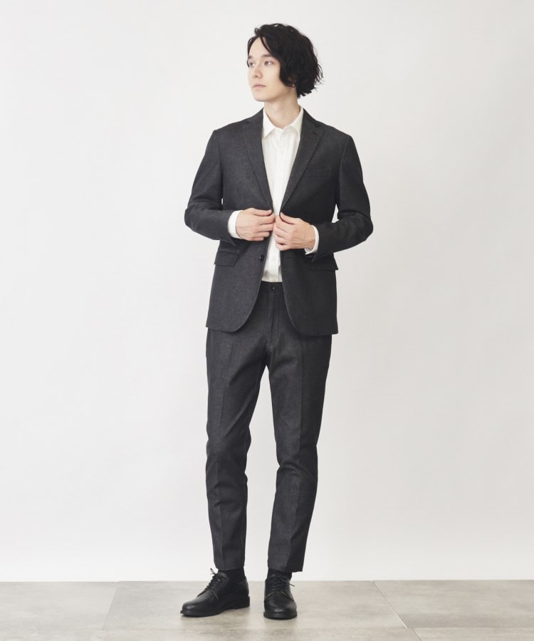 ザ ショップ ティーケー（メンズ）(THE SHOP TK(Men))のエバーデニムスラックス【セットアップ可/ビジネス対応/色落ちしにくい/ストレッチ素材】19