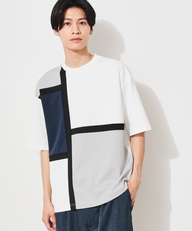 ザ ショップ ティーケー（メンズ）(THE SHOP TK(Men))のアートフレームパターンTシャツ7