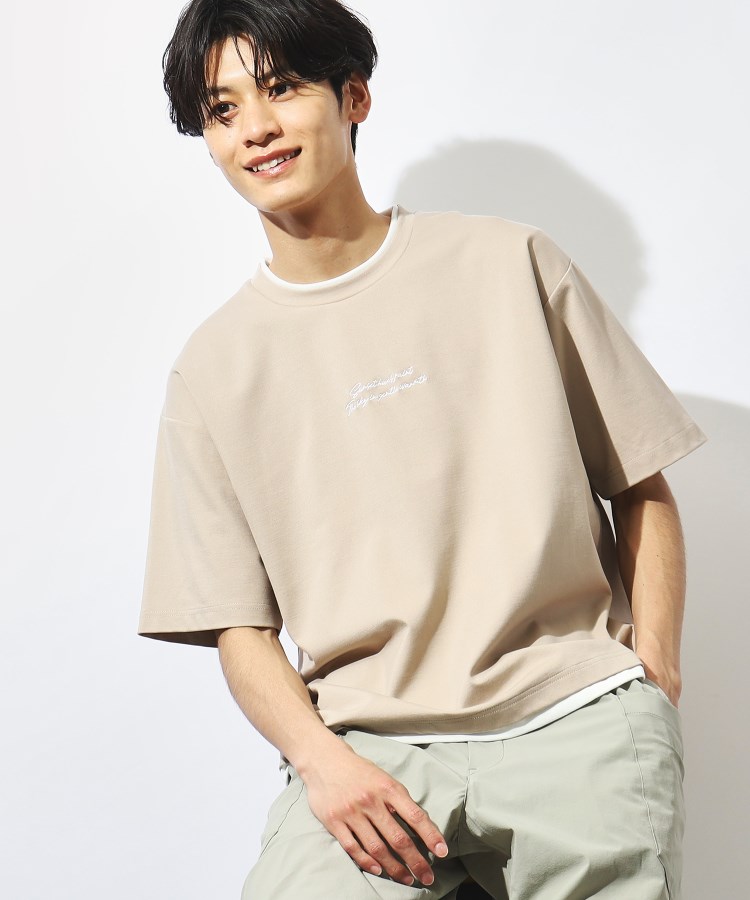 ザ ショップ ティーケー（メンズ）(THE SHOP TK(Men))の【接触冷感】ポンチフェイクレイヤードTシャツ19