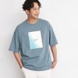 ザ ショップ ティーケー（メンズ）(THE SHOP TK(Men))の【ご好評につきシリーズ第2弾が登場！】FRESH NATUREデザイン刺繍Tシャツ ブルー(091)