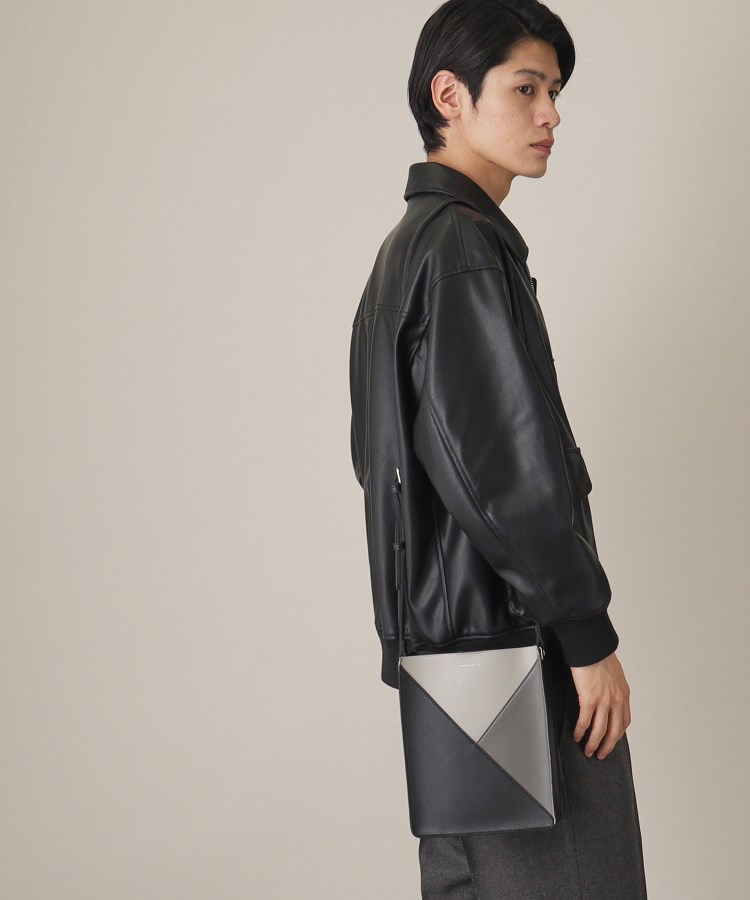 ザ ショップ ティーケー（メンズ）(THE SHOP TK(Men))のパネルラインBOXショルダーバッグ14