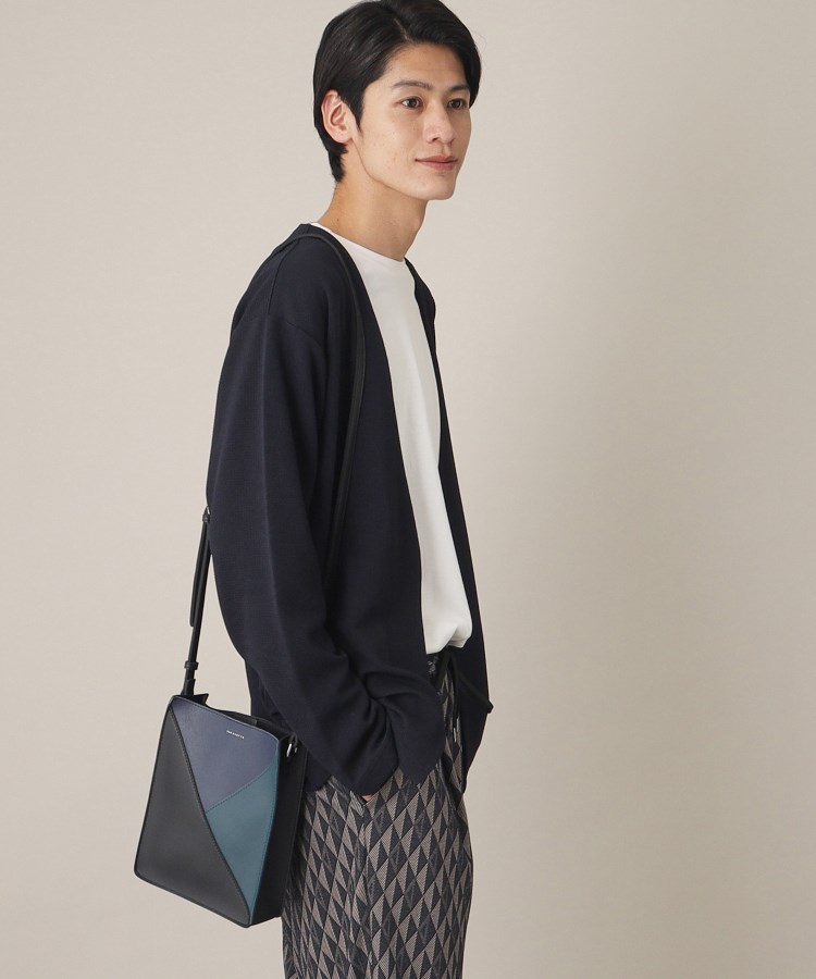 ザ ショップ ティーケー（メンズ）(THE SHOP TK(Men))のパネルラインBOXショルダーバッグ17