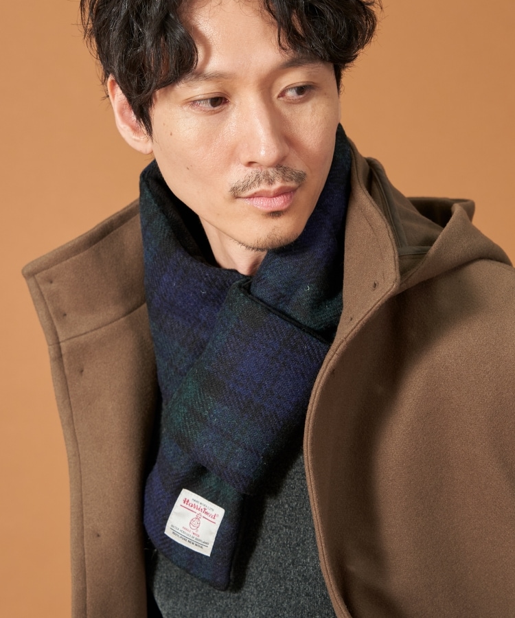 HARRIS TWEED/ハリスツイード】ショートボアネックウォーマー HARRIS TWEED/ハリスツイード】ショートボアネックウォーマー