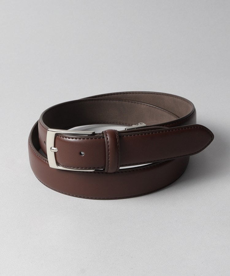 ザ ショップ ティーケー（メンズ）(THE SHOP TK(Men))のレザースムースベルト ブラウン(044)