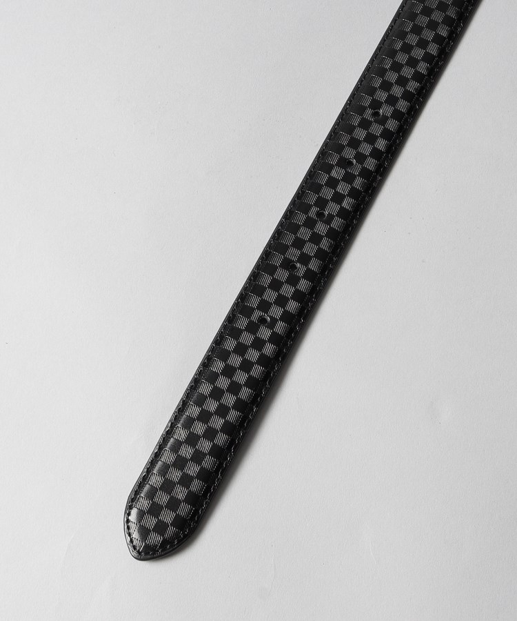 ザ ショップ ティーケー（メンズ）(THE SHOP TK(Men))のレザーブロックチェックベルト2