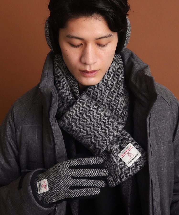 HARRIS TWEED/ハリスツイード】リブグローブ ON/OFF対応 HARRIS TWEED/ハリスツイード】リブグローブ ON/OFF対応