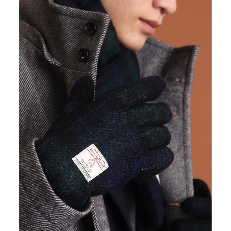 ザ ショップ ティーケー（メンズ）(THE SHOP TK(Men))の【HARRIS TWEED／ハリスツイード】リブグローブ ON／OFF対応 グローブ