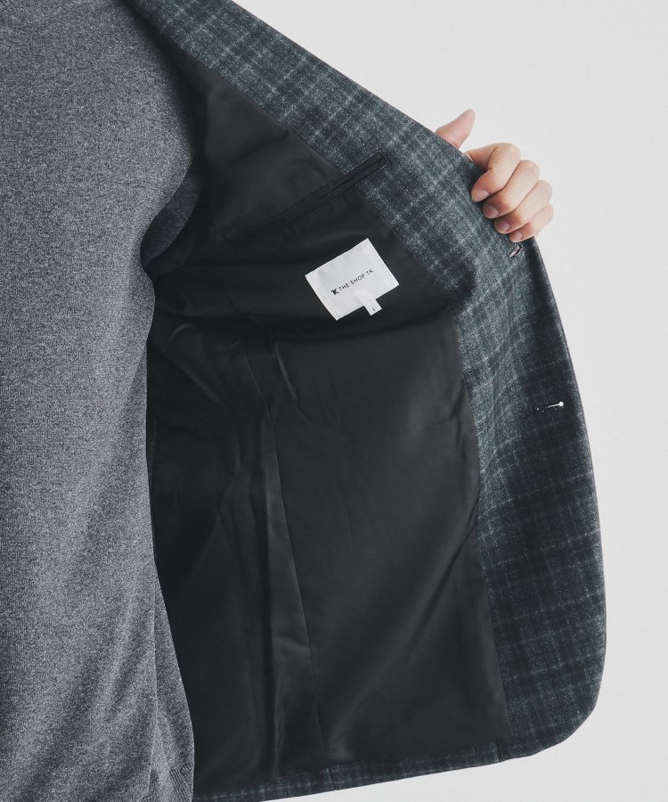 ザ ショップ ティーケー（メンズ）(THE SHOP TK(Men))の起毛TRジャージジャケット　【セットアップ可/ビジネス対応/ストレッチ】8