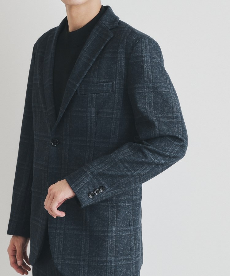 ザ ショップ ティーケー（メンズ）(THE SHOP TK(Men))の起毛TRジャージジャケット　【セットアップ可/ビジネス対応/ストレッチ】24
