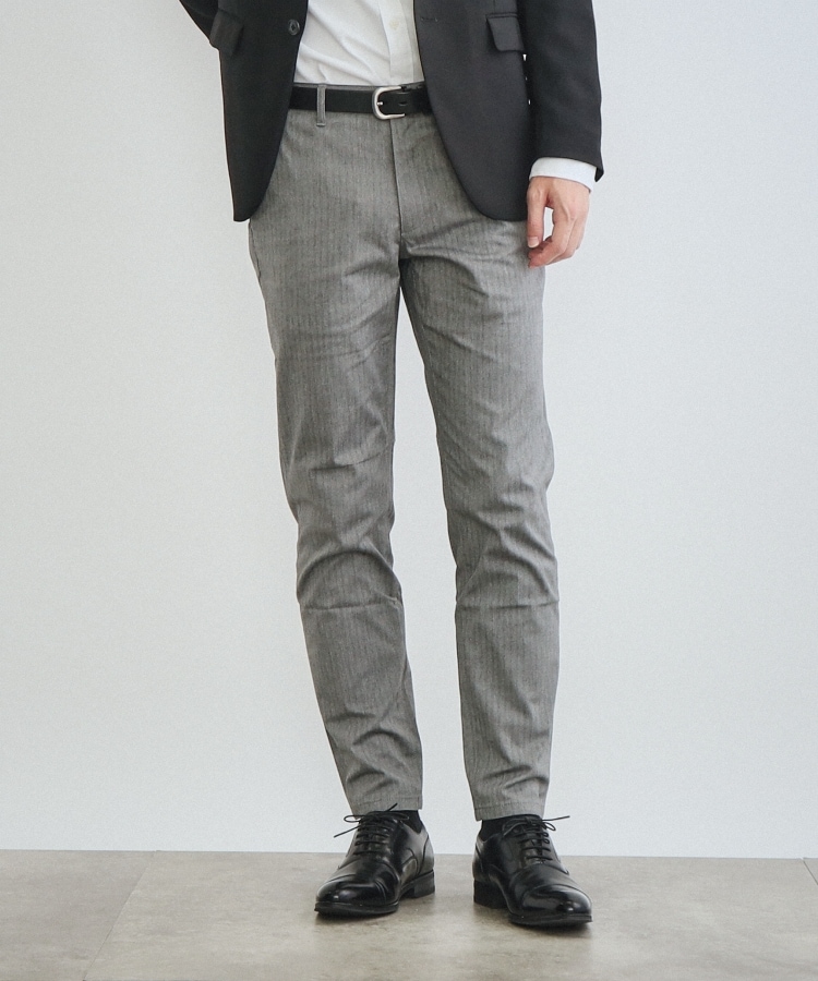 ザ ショップ ティーケー（メンズ）(THE SHOP TK(Men))の【新色追加/ビジネス対応】7DAYSパンツ ストレッチ/ON・OFF兼用/オールシーズン対応 グレー(012)