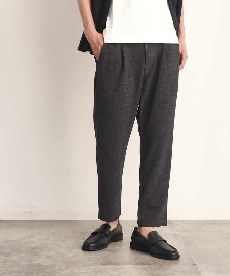ザ ショップ ティーケー（メンズ）(THE SHOP TK(Men))の【清涼感〇/軽量/さらさら素材】エアーイージーパンツ チャコールグレー(014)