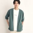 ザ ショップ ティーケー（メンズ）(THE SHOP TK(Men))の【インナー×五分袖カーデ セットアイテム】梨地ハーフスリーブカーディガン×ライトパーフェクティー25