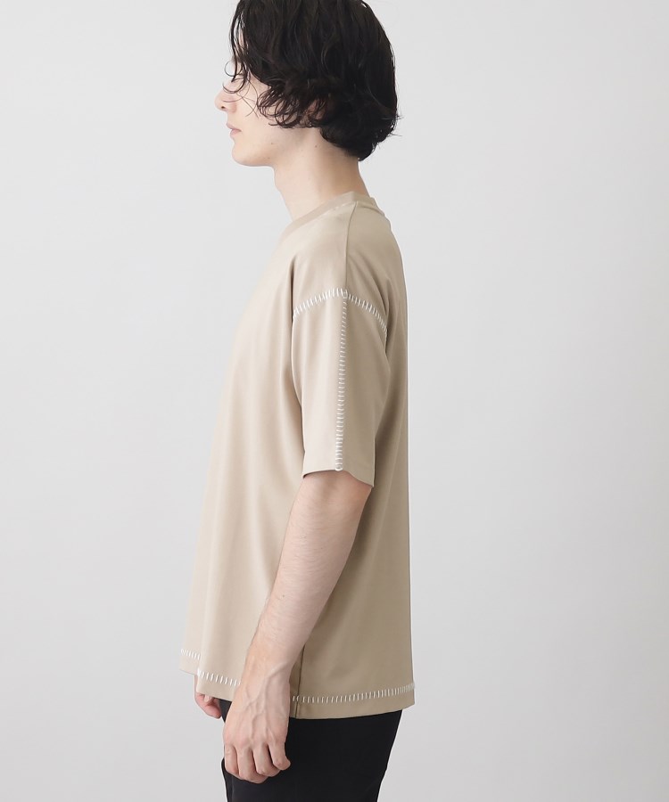 ザ ショップ ティーケー（メンズ）(THE SHOP TK(Men))の冷感ポンチステッチTシャツ 接触冷感／リラックスシルエット2