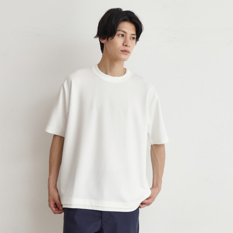 ザ ショップ ティーケー（メンズ）(THE SHOP TK(Men))のアムンゼンフェイクプルオーバー カットソー