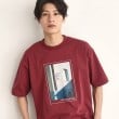 ザ ショップ ティーケー（メンズ）(THE SHOP TK(Men))のオーガニックコットンFrenchフォトTシャツ ボルドー(064)