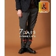 ザ ショップ ティーケー（メンズ）(THE SHOP TK(Men))の7DAYSパンツWARM ver ビジネス対応／ストレッチ／裏起毛 チャコールグレー(014)