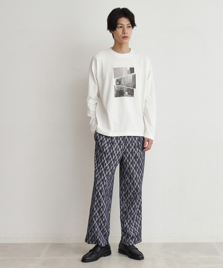 ザ ショップ ティーケー（メンズ）(THE SHOP TK(Men))の【ヒルナンデス！で紹介】総柄ジャカードイージーパンツ3