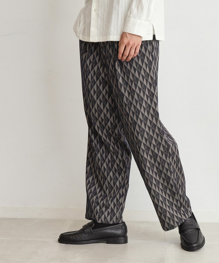 ザ ショップ ティーケー（メンズ）(THE SHOP TK(Men))の【ヒルナンデス！で紹介】総柄ジャカードイージーパンツ5