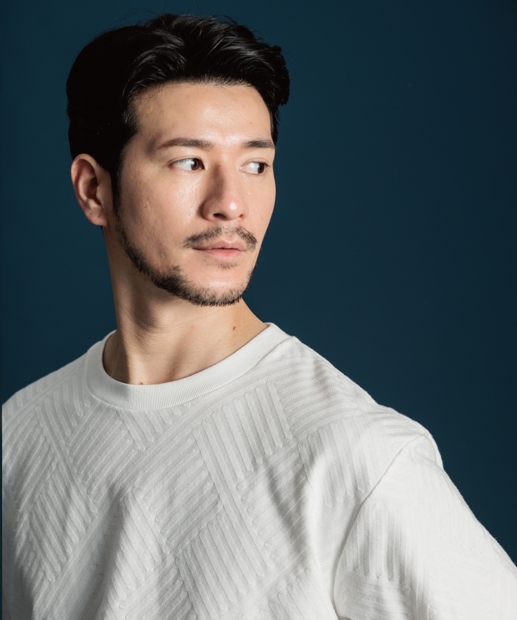ザ ショップ ティーケー（メンズ）(THE SHOP TK(Men))の【ご好評につき再入荷！】リンクスジャカード半袖Tシャツ1