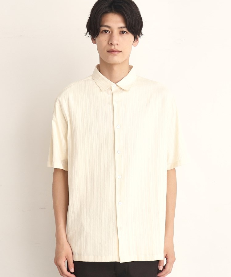 ザ ショップ ティーケー（メンズ）(THE SHOP TK(Men))のコットンレース半袖シャツ1