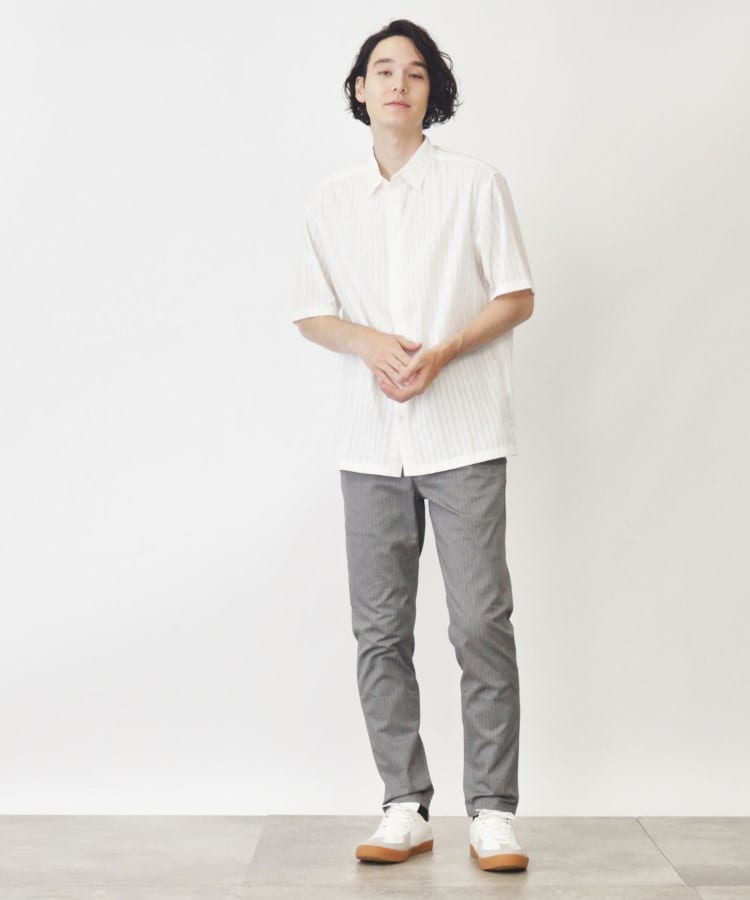 ザ ショップ ティーケー（メンズ）(THE SHOP TK(Men))のコットンレース半袖シャツ17