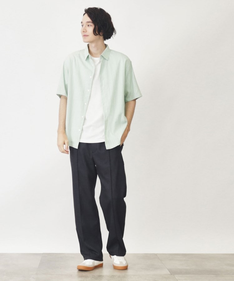 ザ ショップ ティーケー（メンズ）(THE SHOP TK(Men))のコットンレース半袖シャツ21