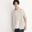ザ ショップ ティーケー（メンズ）(THE SHOP TK(Men))のコットンレース半袖シャツ グレー(012)