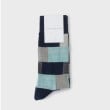 ザ ショップ ティーケー（メンズ）(THE SHOP TK(Men))のパッチワークデザインソックス ネイビー(094)